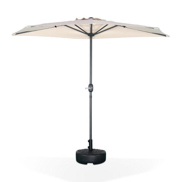 Dakota Fields 2.5m Round Half Parasol For Balcony Wayfair.co.uk